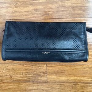 Isaac Mizrahi Kay Leather Perforated Clutch